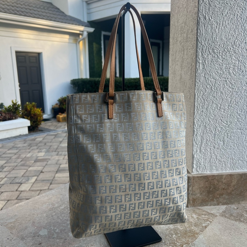 Baby Blue Zucca Tote Bag